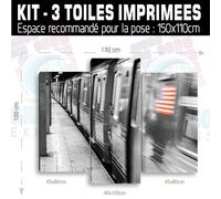 Tavolo New York Treno Metro - Impressione Immagine 60 Modelli Stampati NY-20