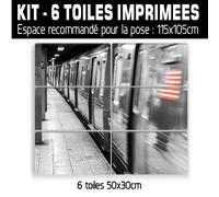 Tavolo New York Treno Metro - Impressione Immagine 60 Modelli Stampati NY-20