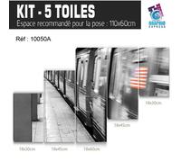 Tavolo New York Treno Metro - Impressione Immagine 60 Modelli Stampati NY-20