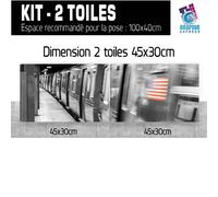 Tavolo New York Treno Metro - Impressione Immagine 60 Modelli Stampati NY-20