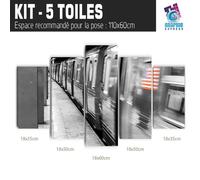 Tavolo New York Treno Metro - Impressione Immagine 60 Modelli Stampati NY-20