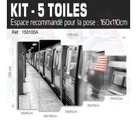 Tavolo New York Treno Metro - Impressione Immagine 60 Modelli Stampati NY-20