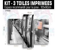 Tavolo New York Treno Metro - Impressione Immagine 60 Modelli Stampati NY-20