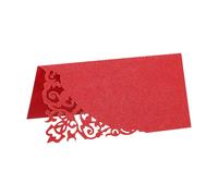 Tavolo Nome Luogo Schede,50pz Favore Decor Empia Design Bianco Scheda,Rosso