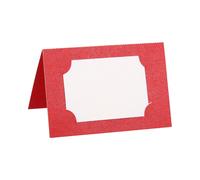 Tavolo Nome Luogo Schede,50pz Favore Decor Posto Bianco Carta,Rosso