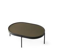 Tavolo NoNo Grande Vetro Nero/Marrone