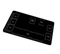 Tavolo opaco - Protezione da tavolo in gomma opaca 60 x 35 cm, Macchia -Pellent | Pad di gioco non slip per feste, campeggio, riunioni con gli amici, accessori divertenti per la casa e