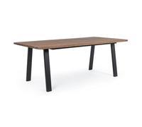 Tavolo Oslo Antracite/Naturale 200x100 cm in Legno