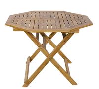 Galileo 2179175 Linea Bali Tavolo, Ottagonale, Acacia, 102x102x74 cm
