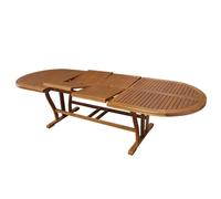 TAVOLO OVALE ESTENSIBILE ALLUNGABILE 200/300X110 ARREDO ESTERNO LEGNO MARRONE