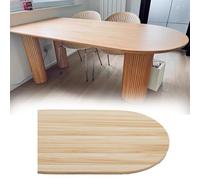 Tavolo ovale in rovere massiccio, 180 x 80 cm, design intero, personalizzabile per sala da pranzo o ufficio
