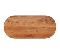 Tavolo ovale Solid Acacia Wood 110 x 50 x 3,8 cm, desk desk unfinished Hardwood Desk Top for Dining Tables, Custom Furniture Projects, Grain naturale