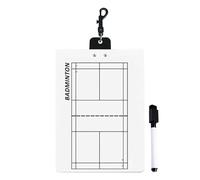 Tavolo per allenamento a palle, con cancellatore magnetico e penna, materiale AS per badminton, pickleball, tennis e pallavolo, tagliere 32 x 22 cm per allenamento