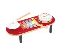 Janod - Tavolo Musicale in Legno - Strumento Musicale per Bambini - Giocattolo di Imitazione e di stimolazione Musicale - dai 18 Mesi