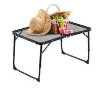 Tavolo per barbecue da campeggio, pieghevole, resistente al calore, resistente alla ruggine, resistente alle intemperie, salvaspazio, materiale da viaggio per feste di portellone posteriore all'aperto