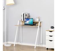 Tavolo per computer desktop HOMCOM 84x45x85 cm con piano di lavoro in legno