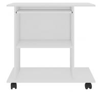 Tavolo per computer in truciolare VidaXL 80x50x75 cm Bianco
