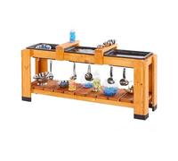 Tavolo per Esperienze Multisensoriali con Acqua e Sabbia, Legno per Esterni