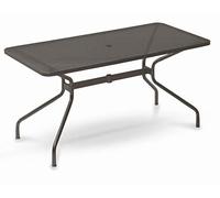 TAVOLO PER ESTERNO CAMBI 180 x 80 CM ART. 810 MARCHIO EMU PRODOTTO IN FERRO ZINCATO E VERNICIATO A POLVERI - COLORE FERRO ANTICO FANTASIA 22 - PRODOTTO MADE IN ITALY