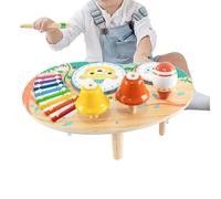 Tavolo per le attività per bambini, giocattolo di apprendimento sensoriale in legno, stazione di gioco educativa, design interattivo, sviluppo del coordinamento degli occhi per la mano, impegno divert