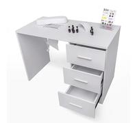 Tavolo per manicure e ricostruzione unghie con aspiratore e cassetti Floral