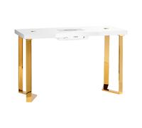 Tavolo per Manicure Momo 05-SL con Aspiratore Momo J02 (bianco/oro)