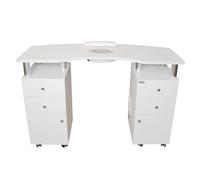Tavolo per Manicure ricostruzione unghie con doppio Aspiratore da 50wat