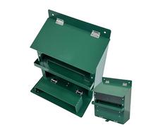 Tavolo per scoiattoli | Metal House Box Feeder, resistente alle intemperie Chipmunk - Protezione invernale per l'alimentazione e tira scoiattoli e TPer decorazione per l'osservazione della natura