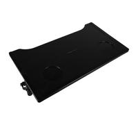 Tavolo per Sedia a Rotelle Portabicchiere e Apertura, ABS Nero | Piano Versatile per Pasti al Chiuso, Distanza Fori 48,7 Cm, Tubo da 2 Cm, Uso Comodo per Utenti e Assistenti
