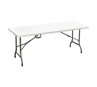 TAVOLO PIC NIC PIEGHEVOLE 'PARTY' cm 152 x 74,5 x h. 72 - colore bianco