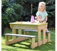 Tavolo Picnic Deluxe T2 3 in 1 con Sabbiera, Acqua e Panche - Tavolo da Gioco p