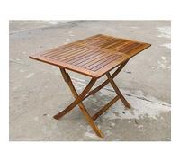 Tavolo Pieghevole 120x70 da Balcone Giardino in Legno Rettangolare per Esterno