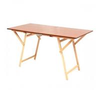 Tavolo Pieghevole 135x70 da Giardino per Esterno in Legno Rettangolare Faggio