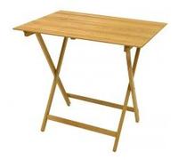 Tavolo legno verniciato pieghevole Picnic 60x80x75 cm colore naturale giardini