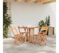 Tavolo Pieghevole a Farfalla 120x70x75 cm in Massello di Teak, da Giardino Pieghevole Elegante per Esterno e Interno, Tavolo da Pranzo Resistente agli Agenti Atmosferici, Ideale per Patio e Cucina