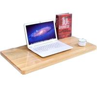 Tavolo pieghevole a muro, scrivania per laptop e tavolo da cucina per computer portatile in uno, supporto per laptop in pino salvaspazio, ideale per piccoli spazi e home office,100x30cm