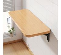 Tavolo pieghevole a parete, 30 x 120 cm, salvaspazio, scrivania galleggiante in legno per casa e ufficio, postazione di lavoro pieghevole versatile, facile da installare