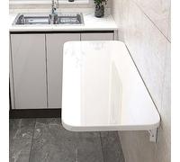 Tavolo pieghevole a parete per piccoli spazi, scrivania salvaspazio per lavanderia, cucina e sala da pranzo, scrivania sospesa per una casa efficiente