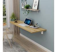 Tavolo Pieghevole A Ribalta Fissato al Muro,Scrivania pieghevole da parete Tavolo ribaltabile, Risparmio di spazio Scrivania galleggiante ribaltabile per Cucina Salotto, Color Legno ( Color : Walnut ,