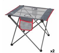 Tavolo Pieghevole Aktive Campeggio Grigio 62 x 50 x 50 cm [2 Unità]