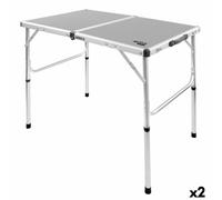 E_0002_S8902293 Aktive Tavolo Pieghevole Aktive Campeggio Grigio 90 x 70 x 60 cm