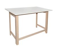 Tavolo pieghevole bianco Wellhome - L100 X F60 X H75