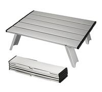 Tavolo Pieghevole Campeggio Piccolo Tavolo Pieghevole in Alluminio Compatto Portatile per Picnic Spiaggia Escursionismo Viaggi Pesca 39 x 28 x 10 cm