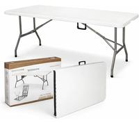 Tavolo Pieghevole Catering Valigetta Rettangolare 180x71x74 Resina Metallo 344F