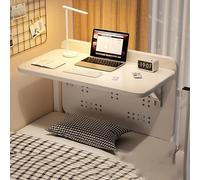 Tavolo pieghevole compatto da parete, piccola scrivania per banco da lavoro salvaspazio in uffici, camere da letto, sale studio e ristoranti, design versatile in legno.