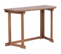 Beliani Balcone Tavolo pieghevole Piano regolabile 110 x 47 cm Terrazza legno di acacia