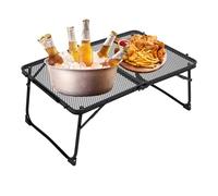 Tavolo pieghevole da campeggio, Beach Mesh Desk, 23,6 x 15,7 pollici in metallo portatile, luce stabile stella, per il picnic all'aperto Fishing Patio BBQ Travel Lawn Car Backyard