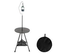 Tavolo pieghevole da campeggio, Fold Up for Outdoors, Multi Function Dining Convenience Gear with Carry Bag, ideale per backpacking, Backyard Gatherings, Picnic Setups, and Beach Trips