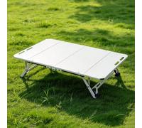 Tavolo Pieghevole da Esterno da Campeggio, Tavolo da Giardino Pieghevole | Telaio Pieghevole Adatto a Picnic, Relax in Giardino, Gite in Spiaggia o Come Tavolino da Letto Offre Supporto Stabile