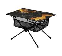 Tavolo pieghevole da esterno lussuoso nero oro marmo texture pieghevole tavolo da viaggio portatile con borsa per il trasporto per barbecue partito campeggio